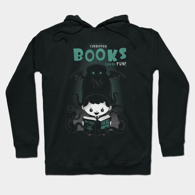 Forbidden books can be fun! Hoodie by Queenmob